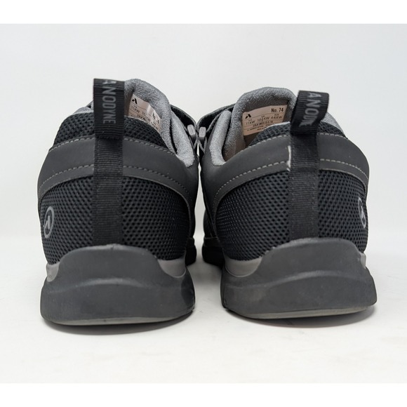 Anodyne No 74 Mens 11XW Sport Walker Black Grey Hook Loop Sneakers M074-13-X-110 - Picture 5 of 9